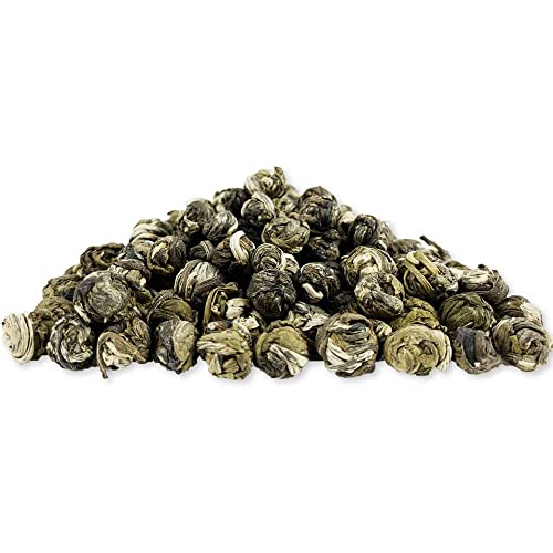 Jasmine Dragon Pearls Green Tea Loose Leaf 4oz *4tin (16 Ounce)