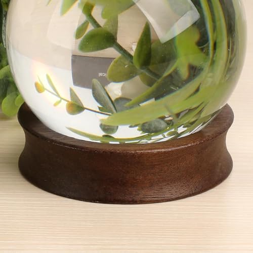 Pack of 12 Wooden Sphere Holder Display Stand for Crystal Sport Ball (12 Count)