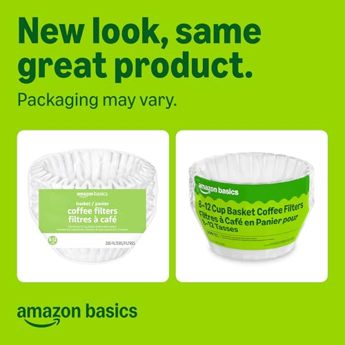 Basket Coffee Filters for 8 (200 Count)