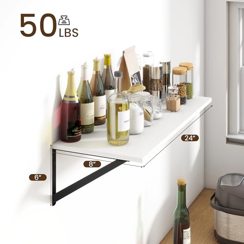 Deep Floating Shelves for Wall (2 Count)