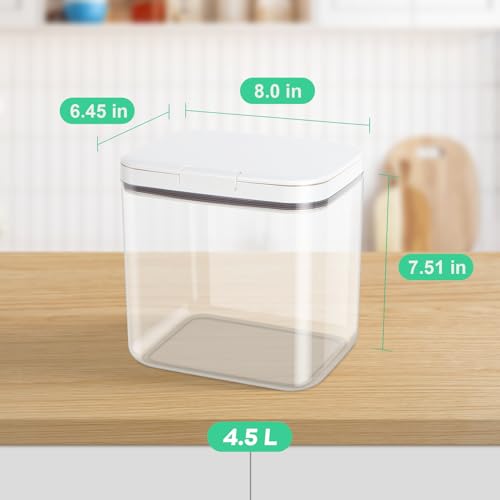 4.75 Qt Rice Flour Container Dog Food Storage Holder with Flip