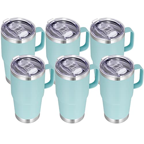20 oz Insulated Travel Coffee Mugs Set of 6 (6 Count)