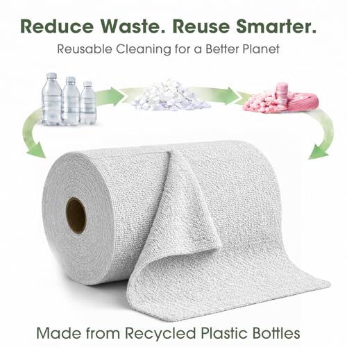 Microfiber Cleaning Cloth Roll (100 Count)