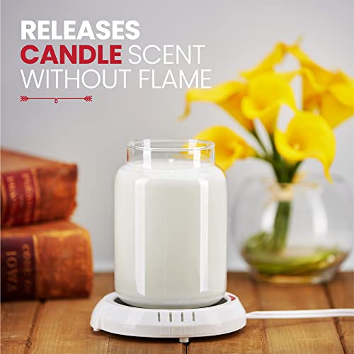 Candle Warmer Plate Safely Releases Scents Without a Flame