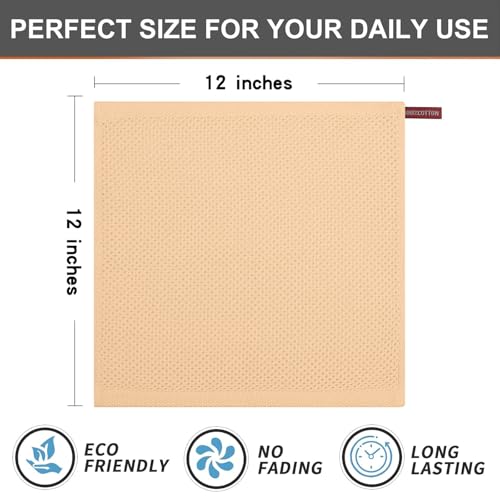 100% Cotton Waffle 6 (6 Count)