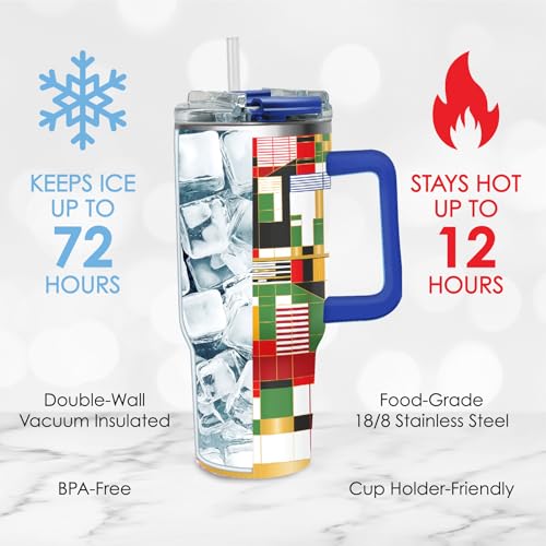 18 8 Stainless Steel Insulated Water Tumbler with Straw