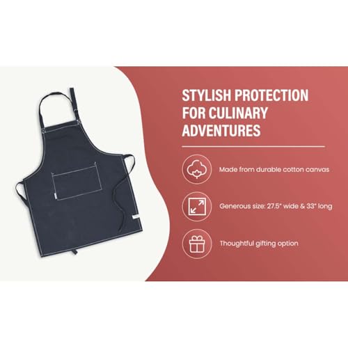 Cotton Solid Aprons for Women with Pocket