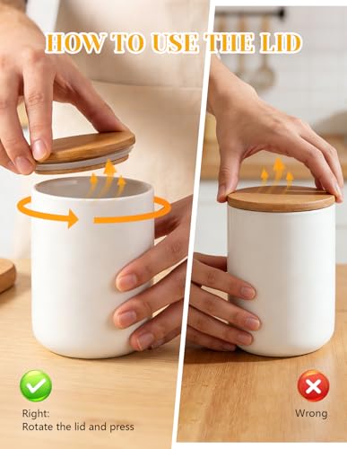 Ceramic Food Storage Containers with Lids