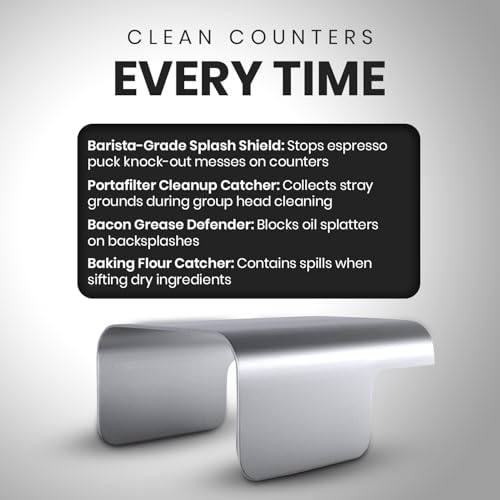 Stainless Steel Knock Box Splash Guard for Espresso Machine