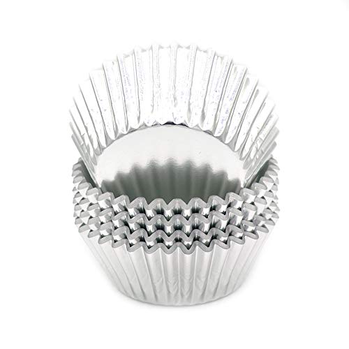 Standard Silver Foil Cupcake Liners Muffin Baking Cups for Party and More (100 Count)