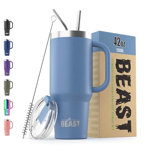 Beast 42 oz Tumbler Stainless Steel Vacuum Insulated Coffee Ice Cup Double Wall Travel Flask