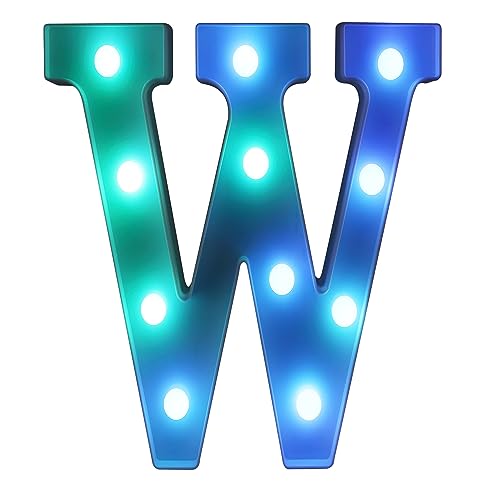 Colorful LED Letter Lights with Remote