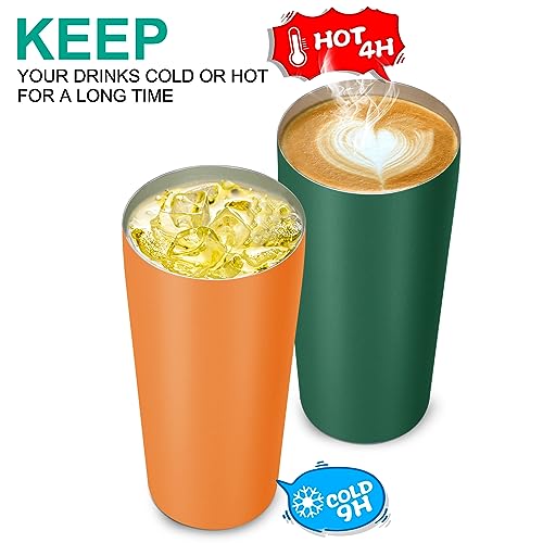 20oz Tumbler Stainless Steel Tumbler with Lid And Straw Vacuum Insulated Double Wall Travel Coffee Mug (12 Count)