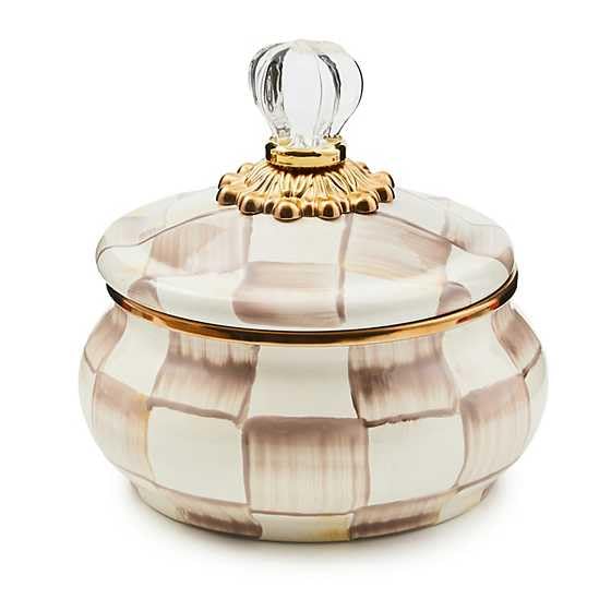 Enamel Squashed Pot