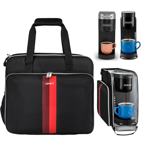 Travel Coffee Maker Carrying Bag Single Serve Coffee Maker Portable Storage Bag with Fully Open Design