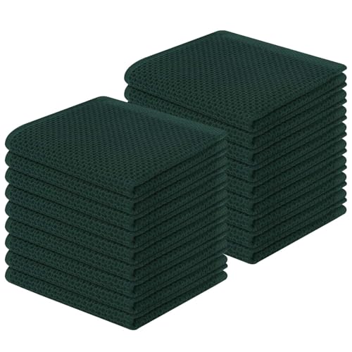 100% Cotton Waffle Weave Kitchen Dish Cloths 18 (18 Count)
