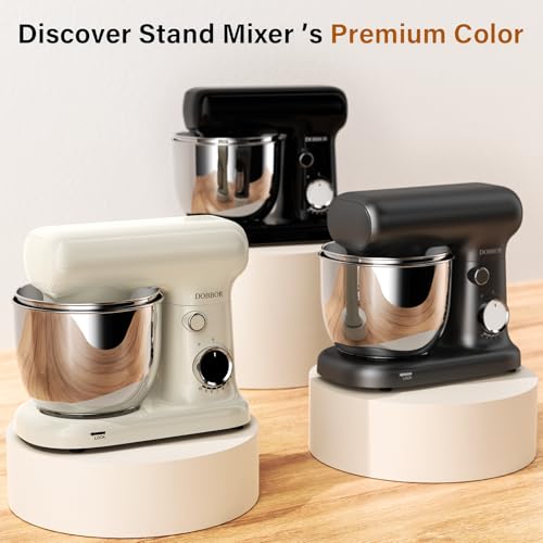 Stand Mixer with 3QT+3.5QT Dual Bowls