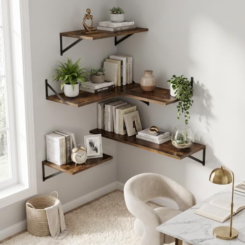 Wall Mounted Floating Shelves Set of 2 (2 Count)
