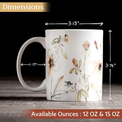 Coffee Mug with Handles Tea Cups (2 Count)