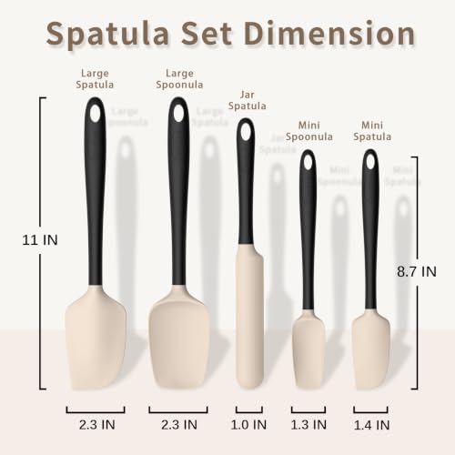 Silicone Spatula Set of 5 (5 Count)