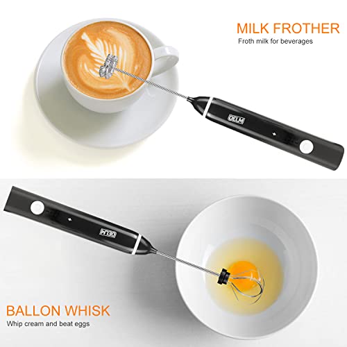 Milk Frother Electric USB Stainless Steel Accessory