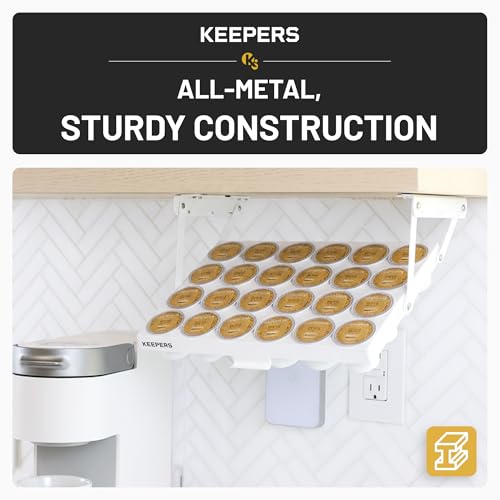 KEEPERS Under Cabinet K Cup Holder with Swing