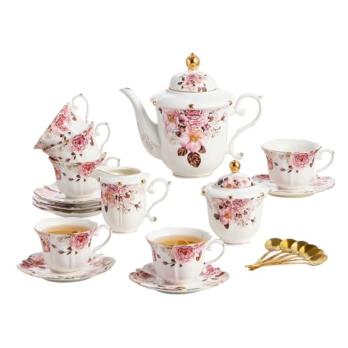Country Roses Porcelain Tea Set