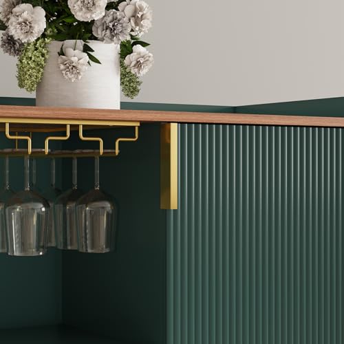 48" Wine Bar Cabinet with Fluted Texture