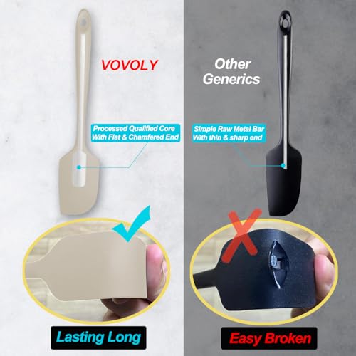 3 Pack Large Silicone Spatula for Kitchen (3 Count)