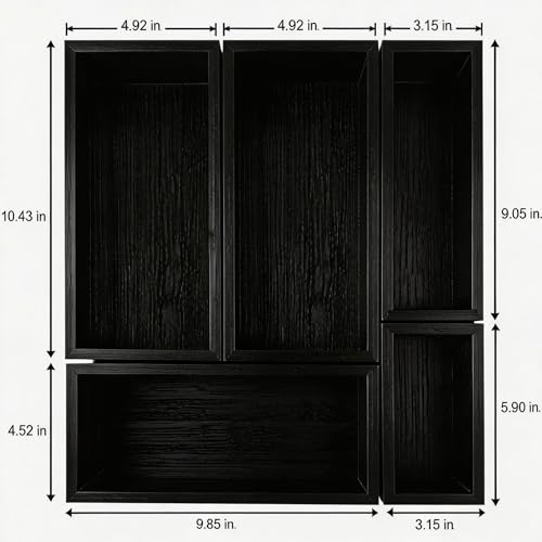bamboo drawer organizer Set