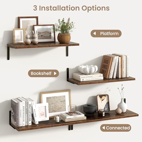 Deep Floating Shelves (2 Count)
