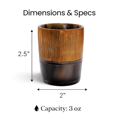 Viking Horn Shot Glasses Set of 4 (4 Count)