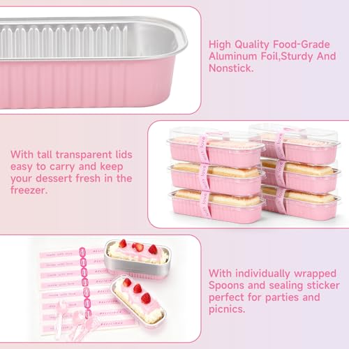 6.8oz Mini Loaf Pans with Lids (30 Count)