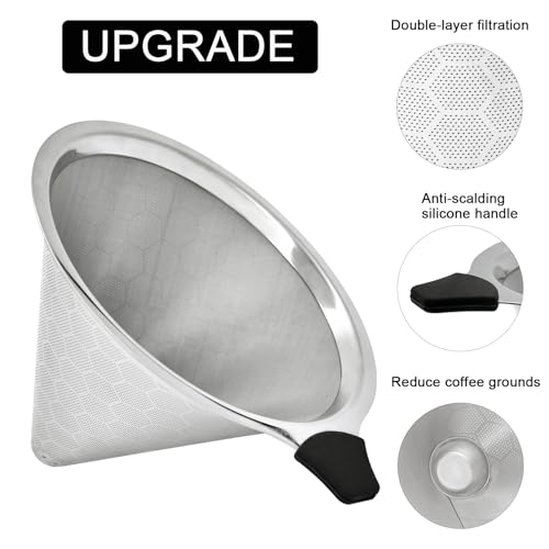 Pour Over Coffee Filter Compatible with Chemex 6