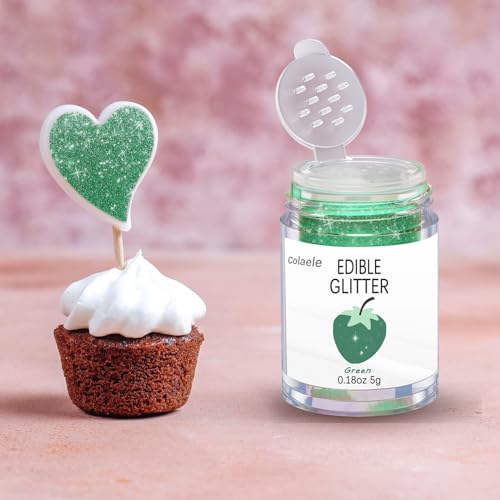 Green Edible Glitter Glimmer Powder for Cakes Drinks