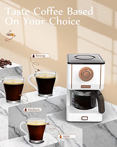 Retro Style Coffee Machine with 25 Oz Glass Coffee Pot