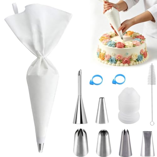 USHYMJT Piping Bags and Tips Set (11 Count)