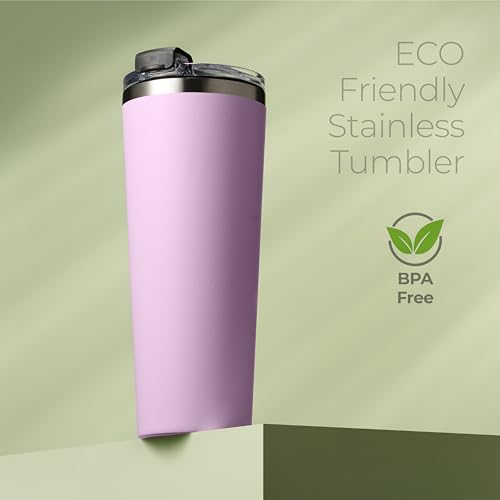 22 oz Insulated Coffee Tumbler with Leakproof Lid