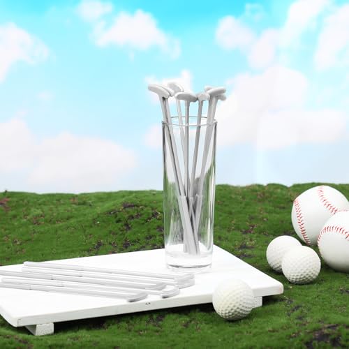 30 Pcs Golf Theme Cocktail Stirrers Stir Sticks