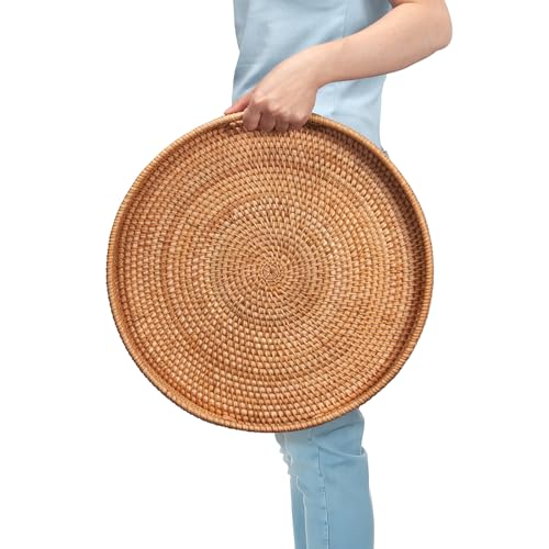 Rattan Large Serving Tray