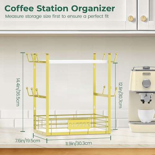 Coffee Mug Cup Holder Tree Bar Station Organizer