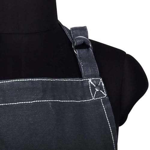 Cotton Solid Aprons for Women with Pocket