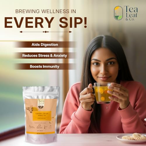 Turmeric Ginger Herbal Tea Loose Leaf (3.53 Ounce)