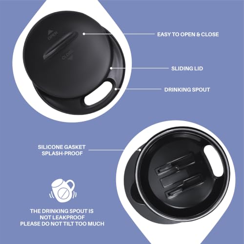 16 oz Insulated Coffee Mug with Lid and Handle