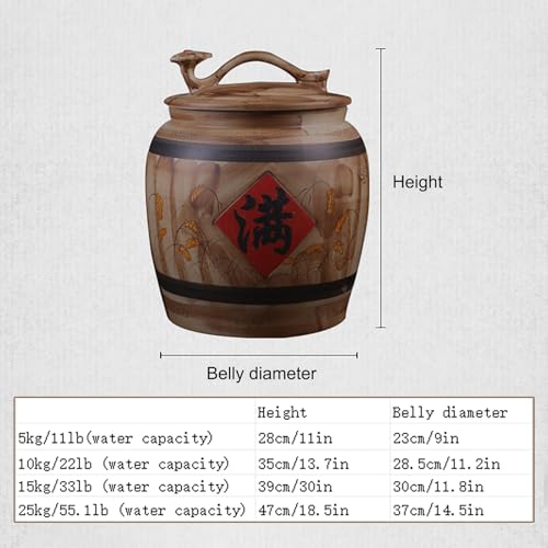 Ceramic Rice Storage Container Sealed Rice Bucket