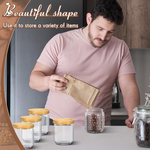 16 Pack Glass Containers Canister Set
