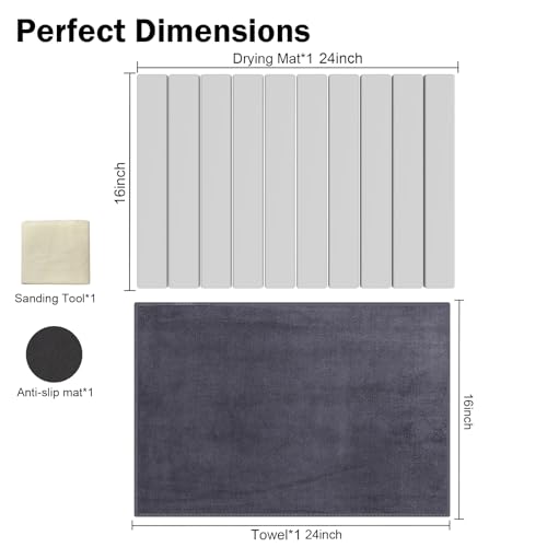 Stone Dish Drying Mat for Kitchen Counter