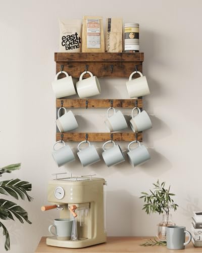 Coffee Mug Rack Wall Mounted