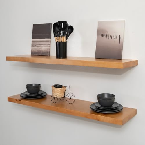 URBANDI Rustic Floating Shelves (2 Count)