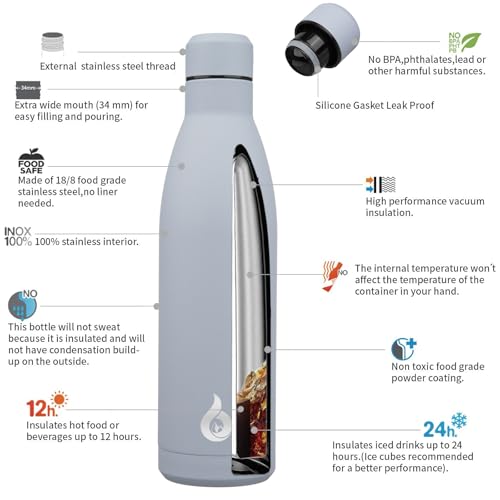 25 oz Insulated Stainless Steel Water Bottle